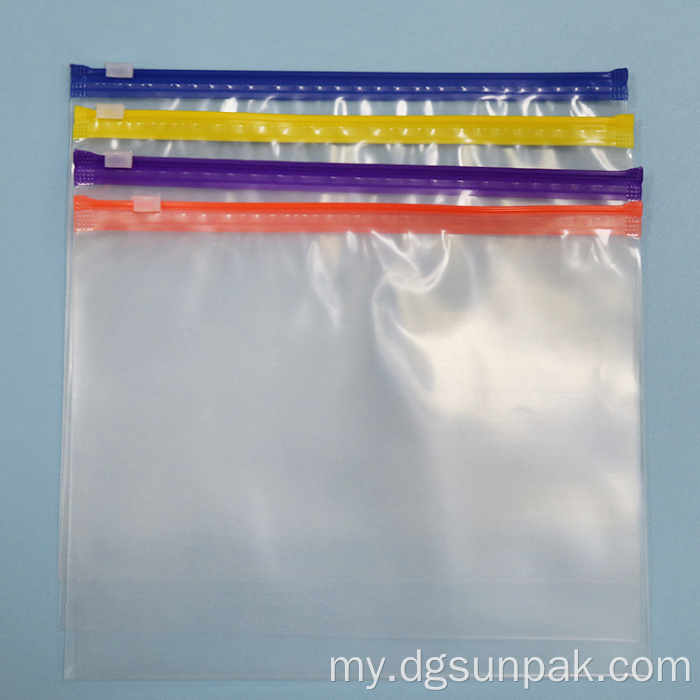 Transparent အဝတ်အစား zip custom ziplock အိတ်များ
